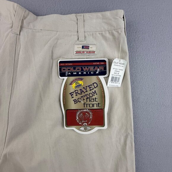 Colo Wear Jeans Co. Shorts Men's 38 Frayed Hem Vintage 90's NWT Deadstock Boho - Picture 5 of 11